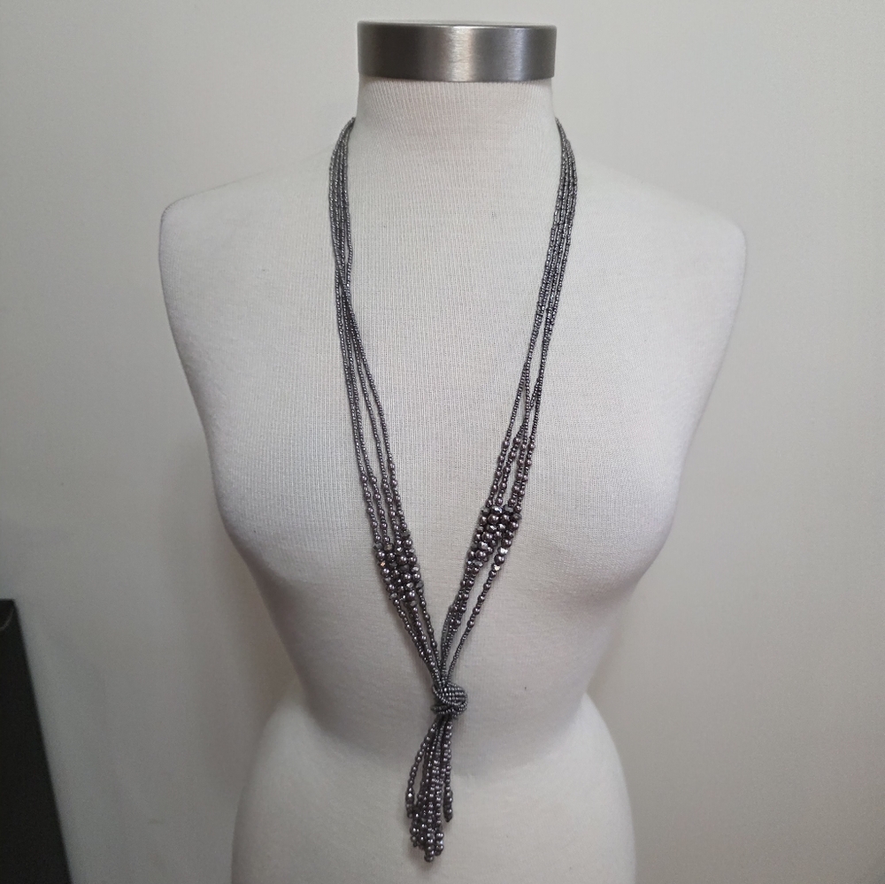 Premier Designs Beaded Modern Tassel Necklace